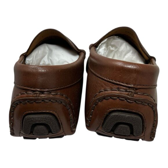 J Crew Mens Leather Driving Loafers 9 Brown Dress‎ Shoes Moccasin AW685 main image 8